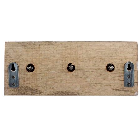 White Pea Green Strip Wooden Hooks