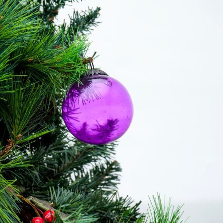 Purple Round Christmas Hanging Online