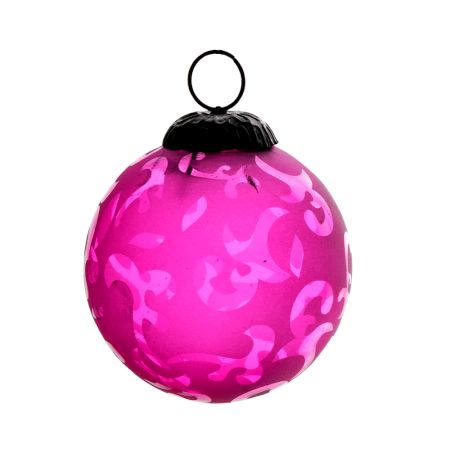 Pink Flower Round Christmas Hanging Online