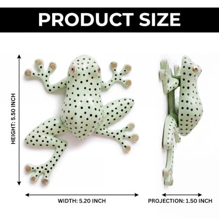 Brass Green Frog Door knocker