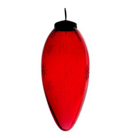 Set Of 1 piece Daikon Red Star Cut Christmas Hanging