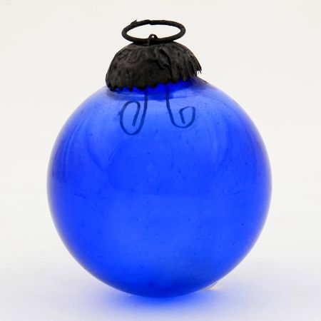 Navy Blue Round Christmas Hanging