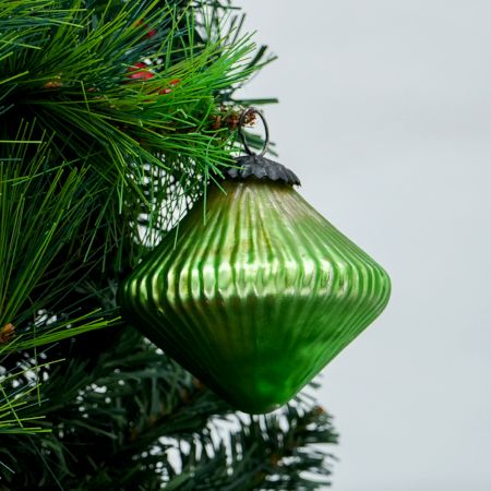 Top Pea Green Tiny Diamond Christmas Ornament Online