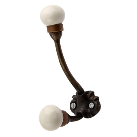 Solid Cream Ceramic Iron Hooks-EHG-92