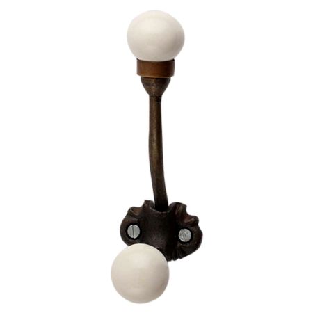 Solid Cream Ceramic Iron Hooks-EHG-92