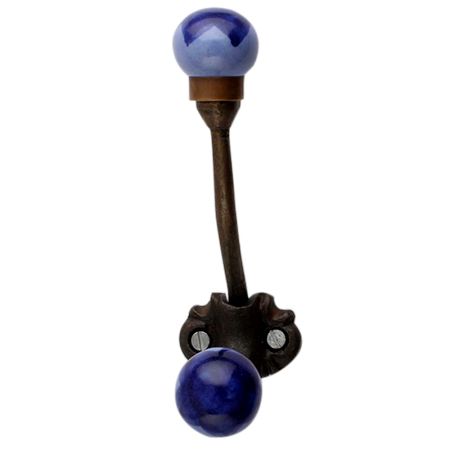 Navy Blue Ceramic Iron Hooks-EHG-90