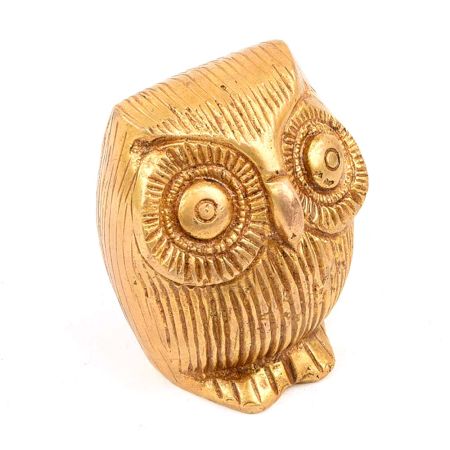 Brass Owl Detailed Figurine