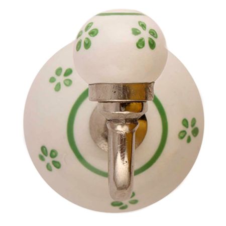 Pea Green Tiny Wall Hooks