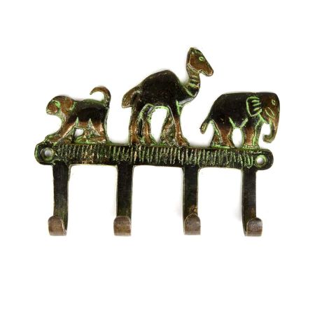 Bronze Safari Hooks Wall Decor