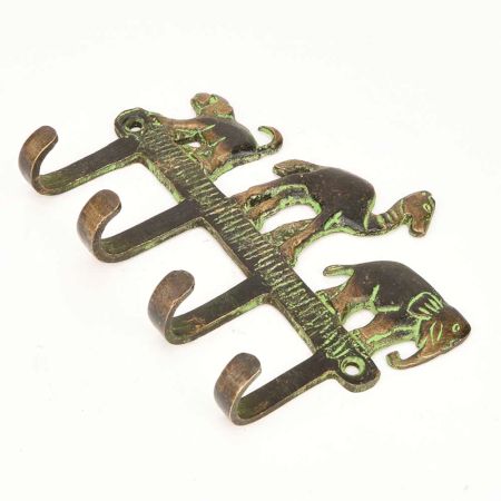 Bronze Safari Hooks Wall Decor