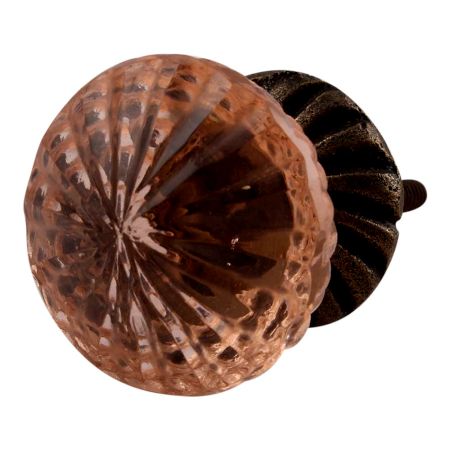 Pink Glass Drawer Knob