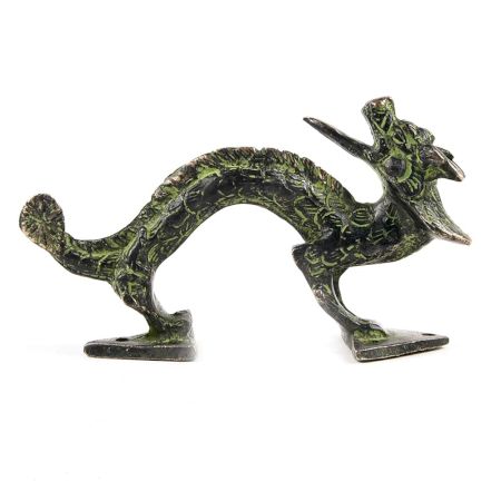 1 Piece Handmade Brass Chinese Dragon Door Cabinet Handle
