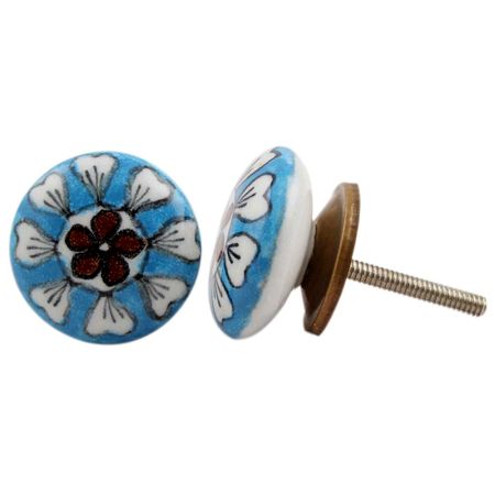 Butterfly Floral Pattern Knob