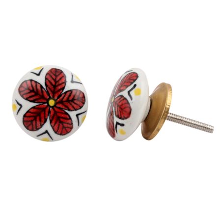 Wheel Floral Knob