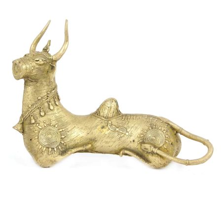 Brass Dhokra Nandi Bull