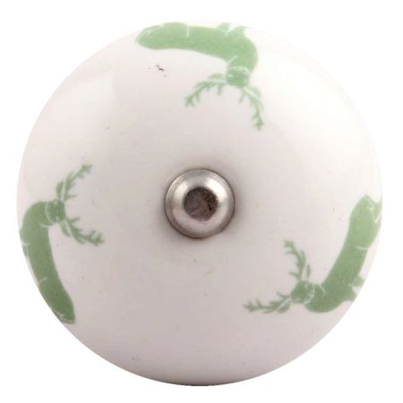 Forest Green Standing Rein Deer Pattern Ceramic Wine Stopper