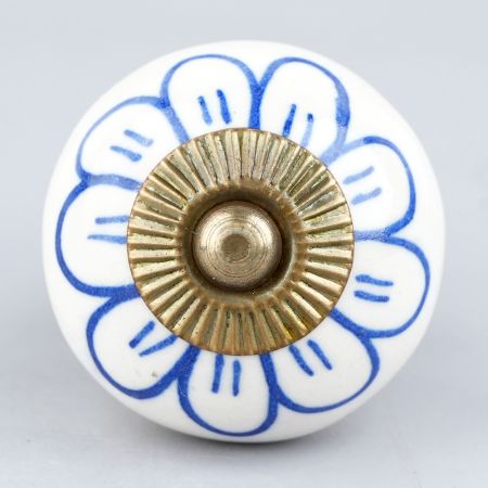 Blue Sunflower Knob