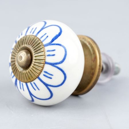 Blue Sunflower Knob