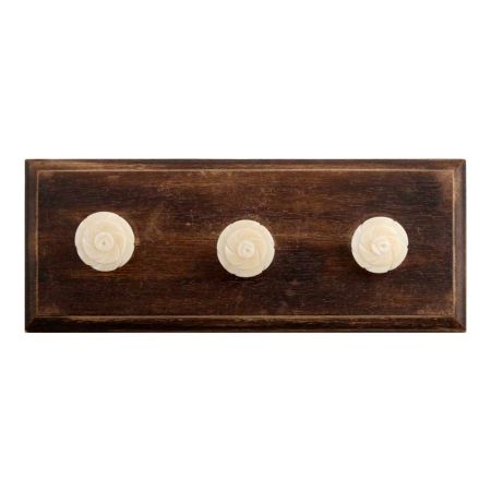 Cream Bone Wooden Hooks