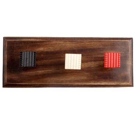 Mixed Square Border Metal Wooden Hooks