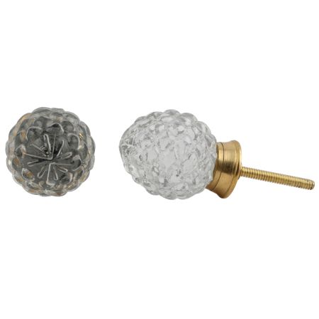 Custard Apple Glass Dresser Knob