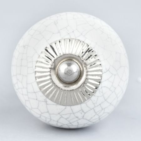 White Crackle Ceramic Cabinet Knob Online