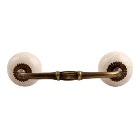 Round Crackle Ceramic Bridge Handle