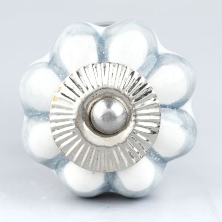 Grey Sunflower Medium Knob