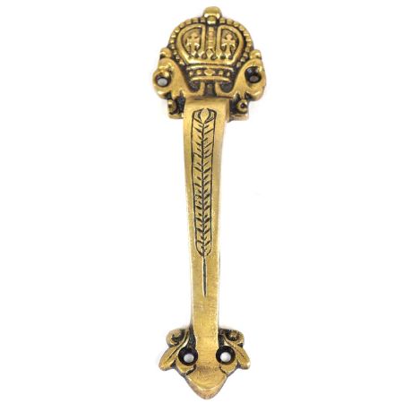 Ornate Victorian Solid Bronze Clothes Hat Wall Handle