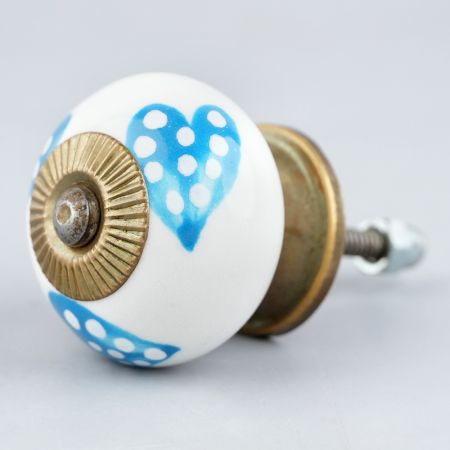 Turquoise Heart Knob