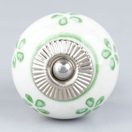 Pea Green Flower Knob