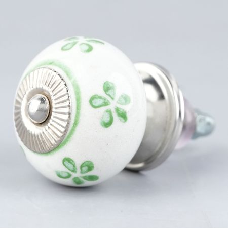 Pea Green Flower Knob