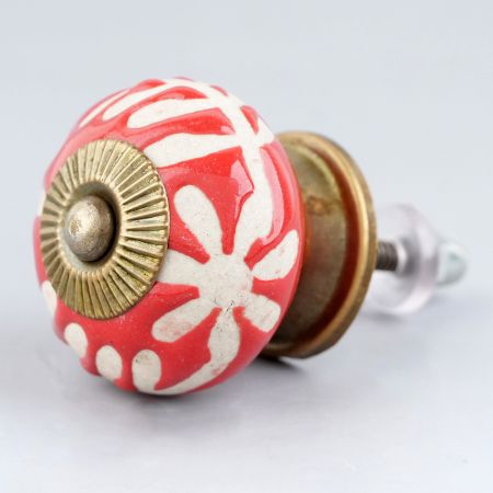 Red Etched Ceramic Knob-02