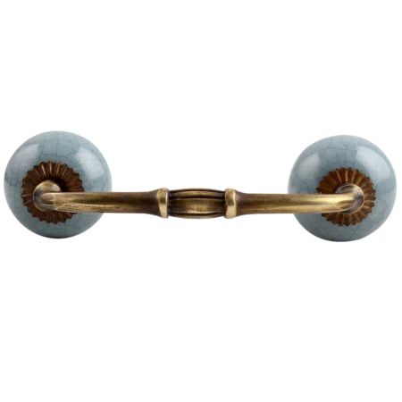 Grey Crackle Ceramic Bridge Handle