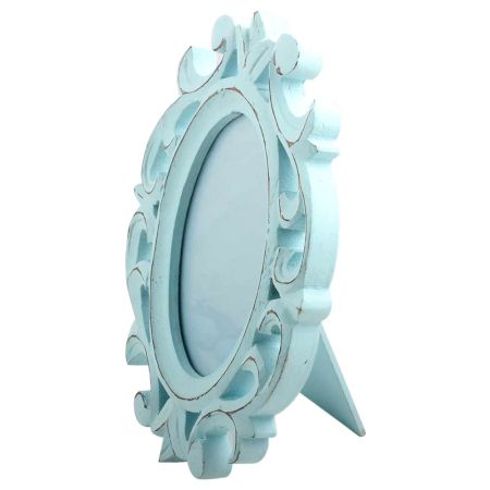 Turquoise Ovel Photo Frames