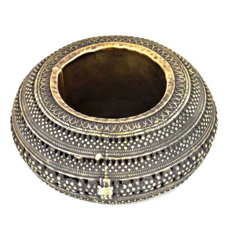 Bronze Jali Design Circular Ashtray