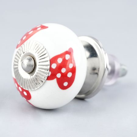 Red Heart Ceramic Knobs