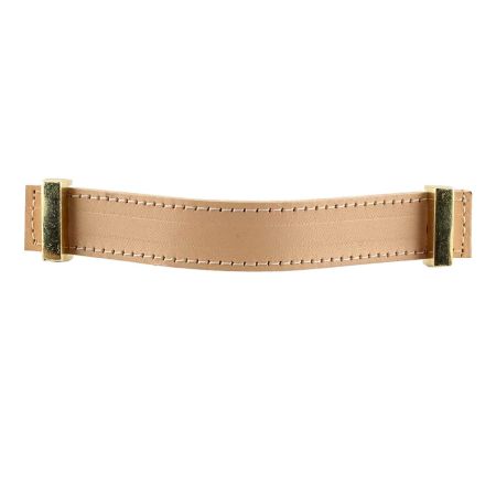Cream Faux Leather Pull Handle