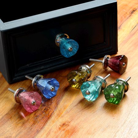 Sky Blue Tulip Knob