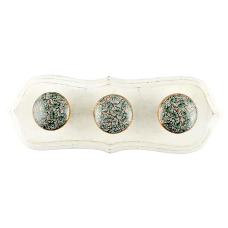 White And Green Butterfly Swarm Ceramic Wooden Hook Online