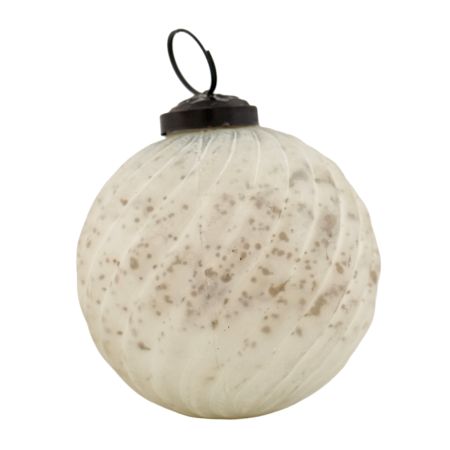 White Wave Cut Christmas Hanging