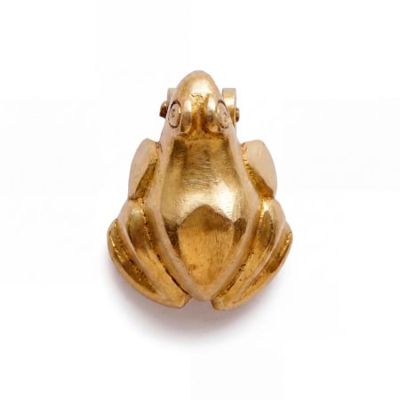 Handmade Rustic Brass Frog Door Knocker