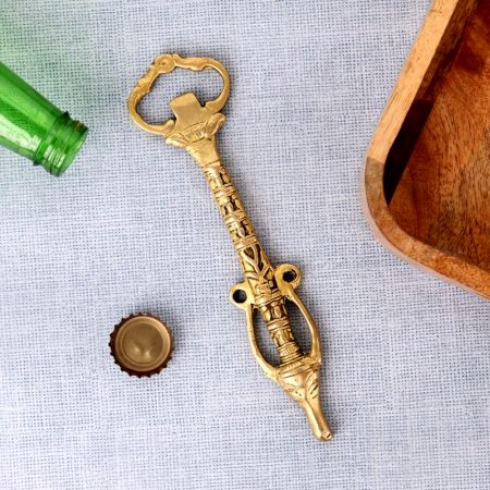 Brass Bottle Openers Depicting Mayan Civilization Bull Face