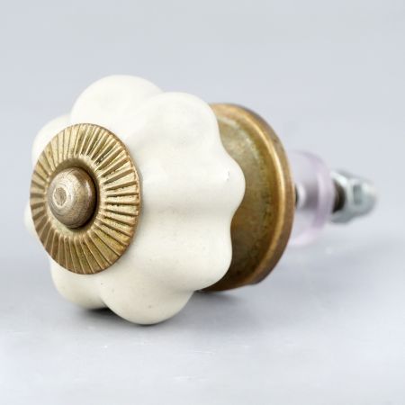 Solid White Small Knob