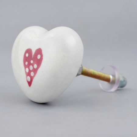 Dark Pink Heart Knob