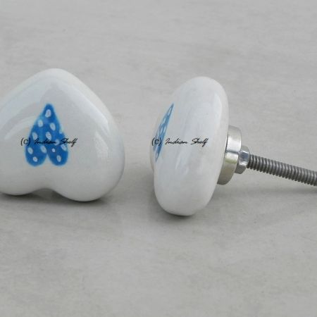 Turquoise Heart Knob