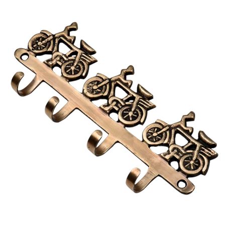 Brass Three Cycles Wall Hook Hanger