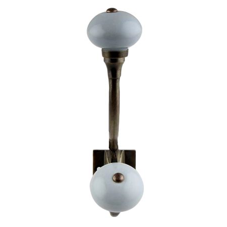 Light Grey Solid Antique Iron Hooks