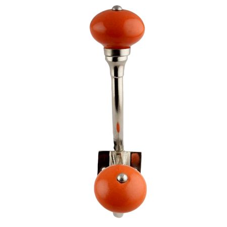 Orange Round Silver Iron Hooks