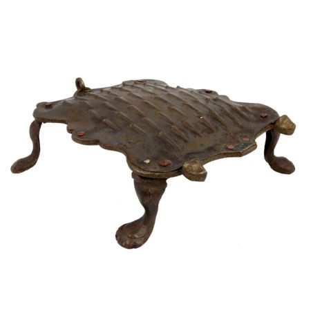 Brass Vegetable Grater  With Scalloped Edges And a Ring To Hang